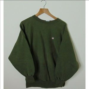 Vintage 90s Champion Crew Neck Sweatshirt (Green)
